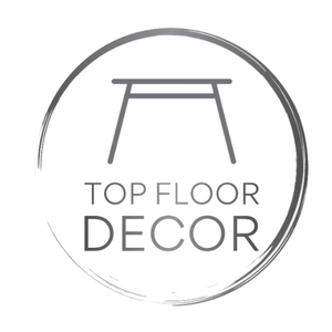 Top Floor Decor Logo. Canadian furniture company specializing in wood tables and custom wood products. Affordable furniture. 