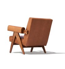 Load image into Gallery viewer, Débora Lounge Chair - Walnut &amp; Caramel Leather
