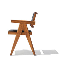 Load image into Gallery viewer, Maïa Dining Chair - Walnut &amp; Black Leather
