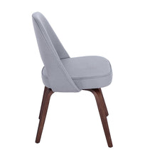 Load image into Gallery viewer, Sienna Executive Side Chair - Grey Fabric &amp; Walnut Legs
